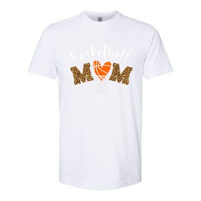 Basketball Mom Cute Novelty Distressed Gift Softstyle CVC T-Shirt