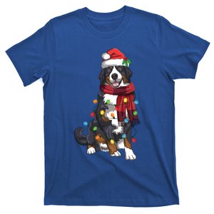 Bernese Mountain Christmas Light Funny Dog Lover Xmas Gift T-Shirt