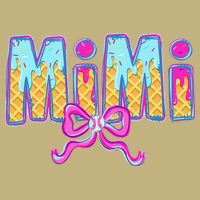 Baseball Mimi Coquette Bow Ice Cream Baseball Drip For Cooling Performance Crew T-Shirt