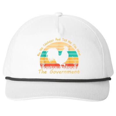 Buy Me Chickens And Tell Me You Hate The Government Vintage Snapback Five-Panel Rope Hat