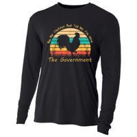 Buy Me Chickens And Tell Me You Hate The Government Vintage Cooling Performance Long Sleeve Crew