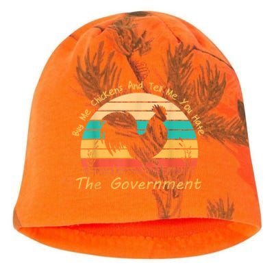 Buy Me Chickens And Tell Me You Hate The Government Vintage Kati - Camo Knit Beanie