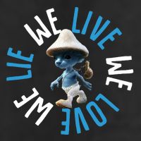 Blue Mushroom Cat Meme We Live We Love We Lie Adult Drive Performance Visor