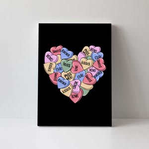 Be Mine Candy Heart Valentine Gift For Valentine Day Canvas