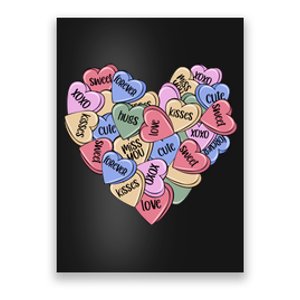 Be Mine Candy Heart Valentine Gift For Valentine Day Poster