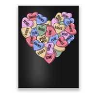 Be Mine Candy Heart Valentine Gift For Valentine Day Poster