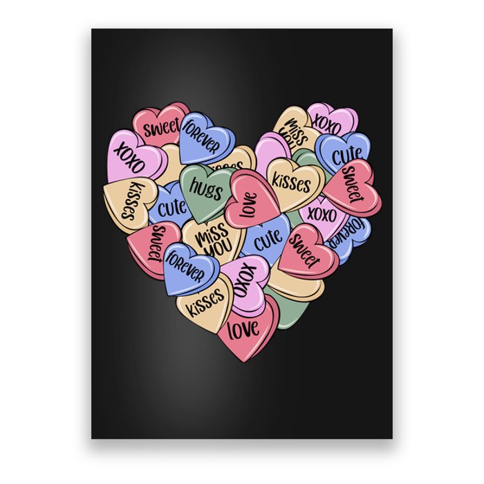 Be Mine Candy Heart Valentine Gift For Valentine Day Poster