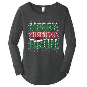 Bruh Merry Christmas Women's Perfect Tri Tunic Long Sleeve Shirt