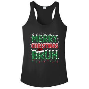 Bruh Merry Christmas Ladies PosiCharge Competitor Racerback Tank