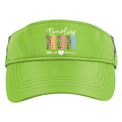 Bowling Mom Cute Bowling Game Mother's Day Leopard Gift Adult Drive Performance Visor