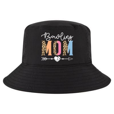 Bowling Mom Cute Bowling Game Mother's Day Leopard Gift Cool Comfort Performance Bucket Hat