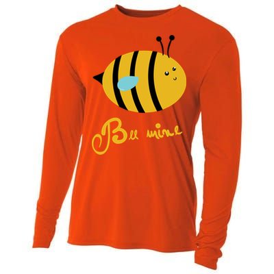 Bee Mine Cute Bees Valentines Day Couples Gift Cooling Performance Long Sleeve Crew