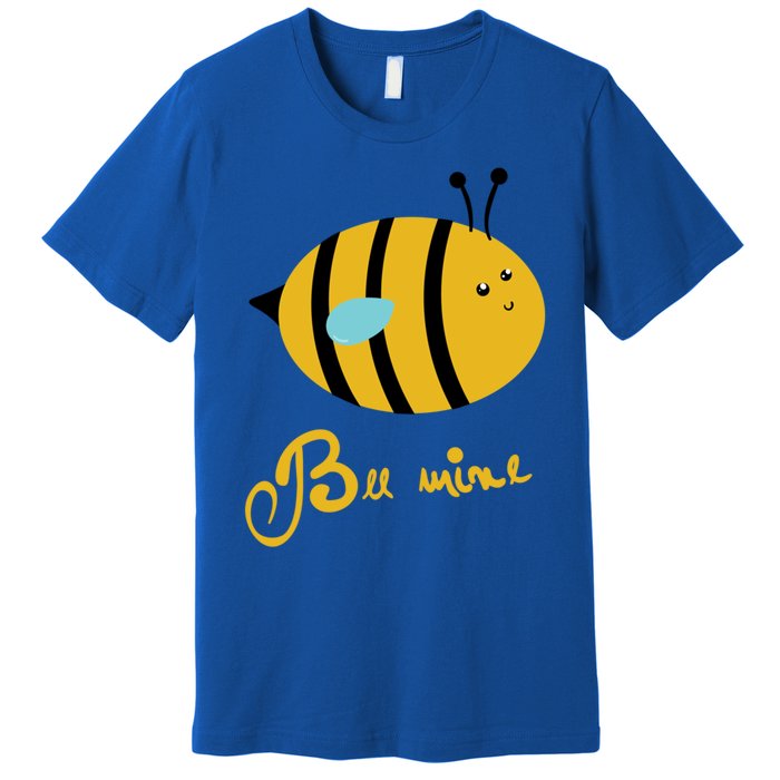 Bee Mine Cute Bees Valentines Day Couples Gift Premium T-Shirt