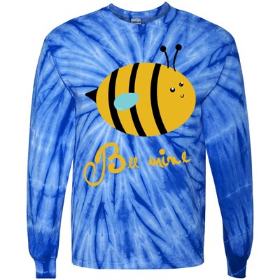 Bee Mine Cute Bees Valentines Day Couples Gift Tie-Dye Long Sleeve Shirt