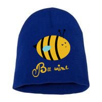 Bee Mine Cute Bees Valentines Day Couples Gift Short Acrylic Beanie