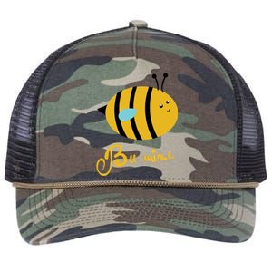 Bee Mine Cute Bees Valentines Day Couples Gift Retro Rope Trucker Hat Cap