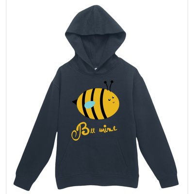 Bee Mine Cute Bees Valentines Day Couples Gift Urban Pullover Hoodie