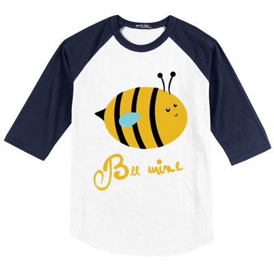 Bee Mine Cute Bees Valentines Day Couples Gift Baseball Sleeve Shirt