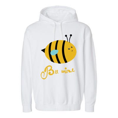 Bee Mine Cute Bees Valentines Day Couples Gift Garment-Dyed Fleece Hoodie