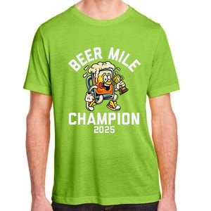 Beer Mile Champion 2025 Funny Race Running Beer Drinking Adult ChromaSoft Performance T-Shirt