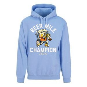 Beer Mile Champion 2025 Funny Race Running Beer Drinking Unisex Surf Hoodie