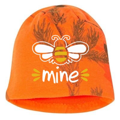 Bee Mine Cute Couples Pun Valentine's Day Gift Kati - Camo Knit Beanie