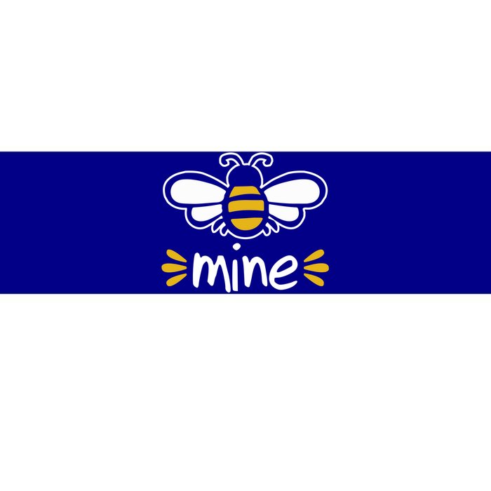 Bee Mine Cute Couples Pun Valentine's Day Gift Bumper Sticker