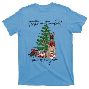 Belgian Malinois Christmas Tree Most Wonderful Time Of Year Great Gift T-Shirt