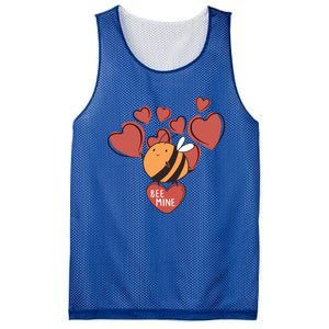 Bee Mine Cute Honeybee Valentine's Day Cool Gift Mesh Reversible Basketball Jersey Tank