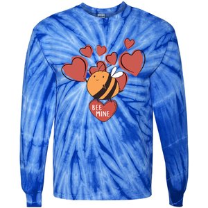 Bee Mine Cute Honeybee Valentine's Day Cool Gift Tie-Dye Long Sleeve Shirt