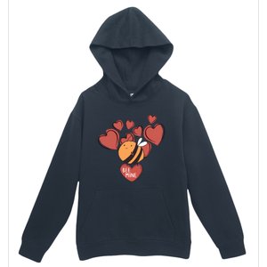 Bee Mine Cute Honeybee Valentine's Day Cool Gift Urban Pullover Hoodie