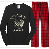 Buy Me Chicken And Tell Me You Hate The Government Long Sleeve Pajama Set