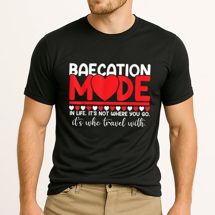 Baecation Mode Couples Vacation Trip Matching Travel Lover Cooling Performance Crew T-Shirt