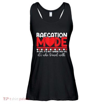 Baecation Mode Couples Vacation Trip Matching Travel Lover Ladies Essential Flowy Tank