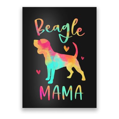 Beagle Mama Colorful Beagle Gifts Dog Mom Happy Mothers Day Poster