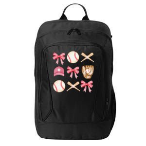 Baseball Mom Coquette Mothers Day Women Baseball Mama City Backpack