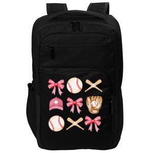 Baseball Mom Coquette Mothers Day Women Baseball Mama Impact Tech Backpack