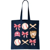 Baseball Mom Coquette Mothers Day Women Baseball Mama Tote Bag