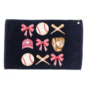 Baseball Mom Coquette Mothers Day Women Baseball Mama Grommeted Golf Towel