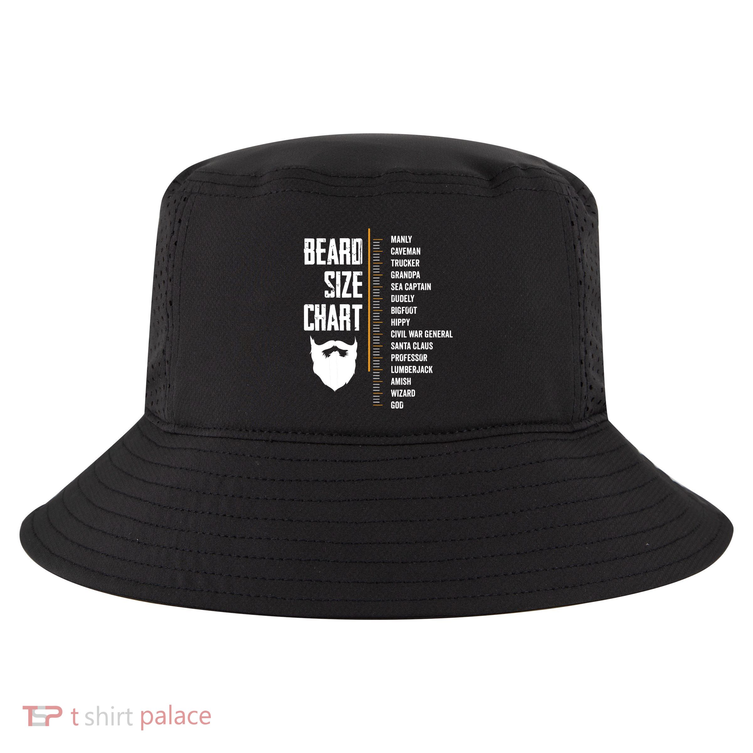 Beard Measurement Chart Beard Length Funny Growth Chart Cool Comfort Performance Bucket Hat