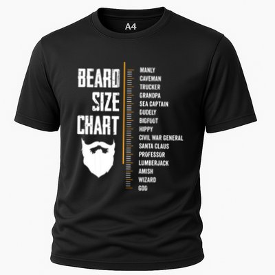 Beard Measurement Chart Beard Length Funny Growth Chart Performance Shirt