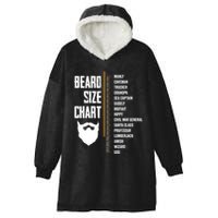 Beard Measurement Chart Beard Length Funny Growth Chart Hooded Wearable Blanket
