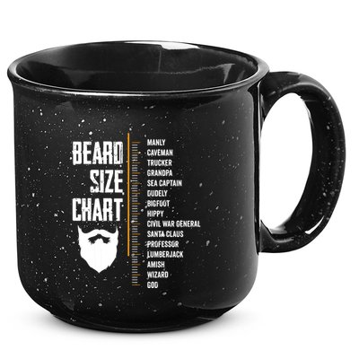 Beard Measurement Chart Beard Length Funny Growth Chart 15oz Campfire Ceramic Mug