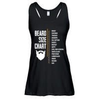 Beard Measurement Chart Beard Length Funny Growth Chart Ladies Essential Flowy Tank