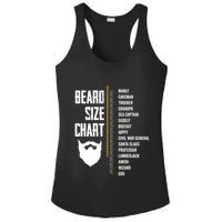 Beard Measurement Chart Beard Length Funny Growth Chart Ladies PosiCharge Competitor Racerback Tank