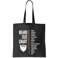 Beard Measurement Chart Beard Length Funny Growth Chart Bag