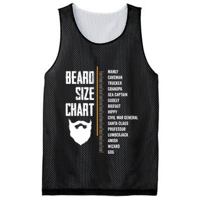 Beard Measurement Chart Beard Length Funny Growth Chart Mesh Reversible Basketball Jersey Tank