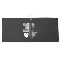 Beard Measurement Chart Beard Length Funny Growth Chart Large Microfiber Waffle Golf Towel
