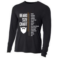 Beard Measurement Chart Beard Length Funny Growth Chart Cooling Performance Long Sleeve Crew