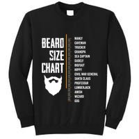Beard Measurement Chart Beard Length Funny Growth Chart Tall Sweatshirt